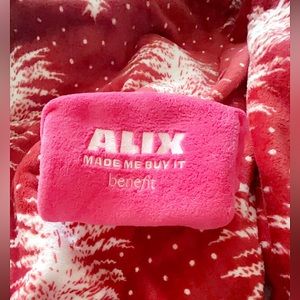 Hot Pink Benefit Makeup Bag